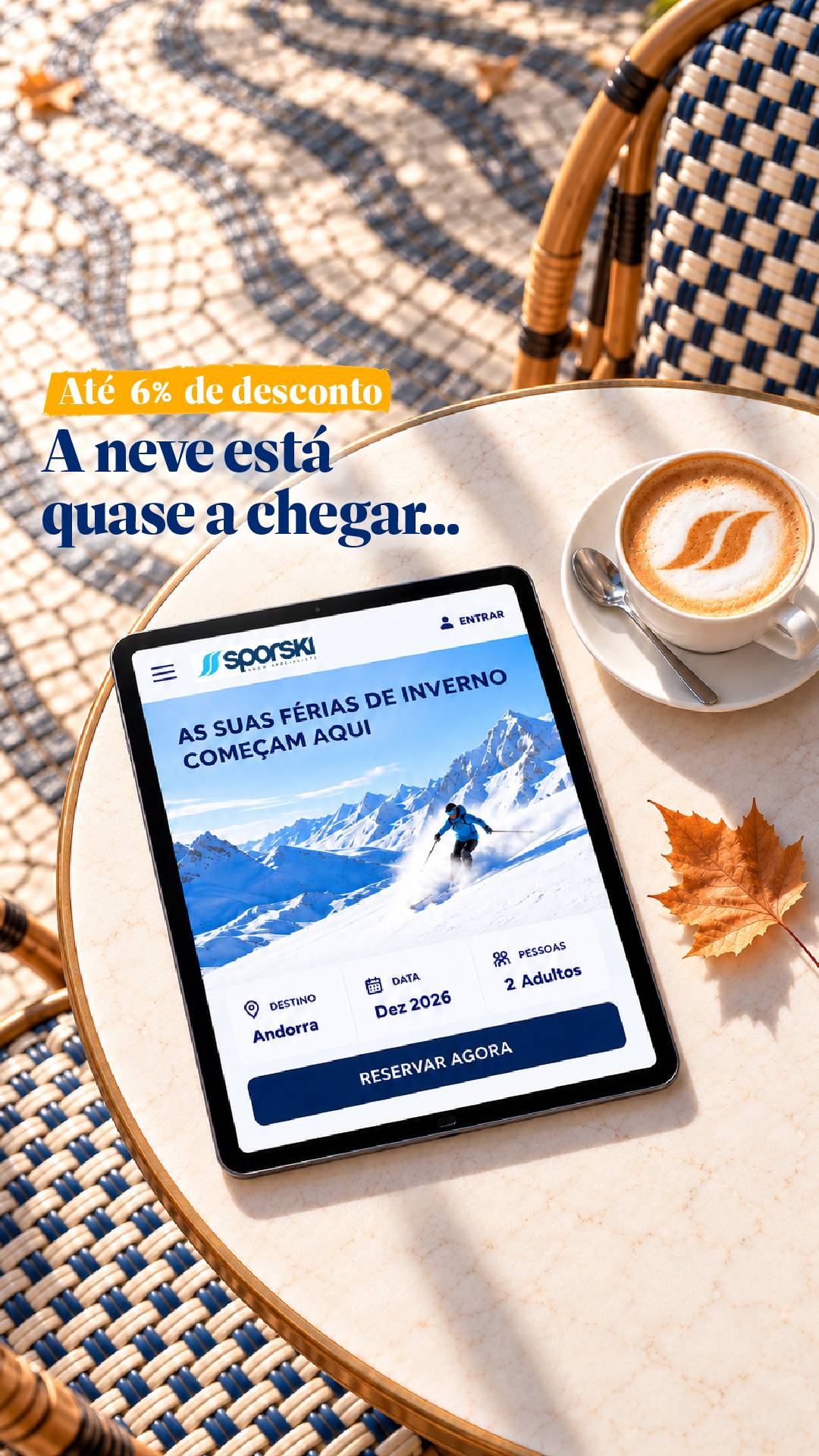 Abertura e encerramento das estâncias de ski